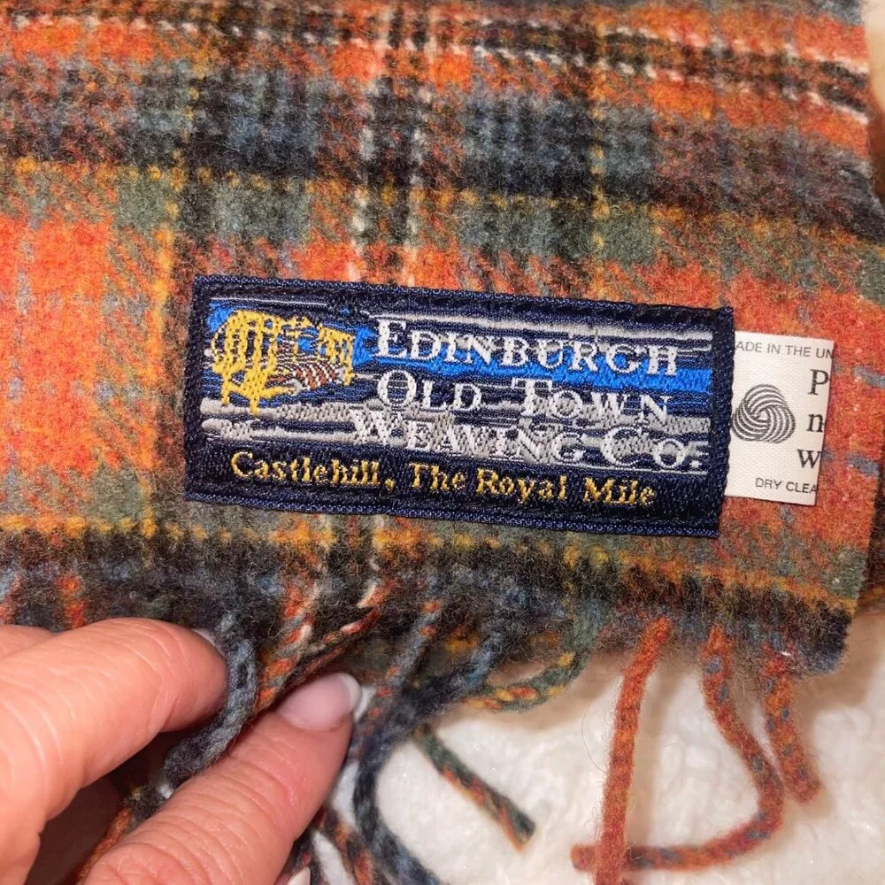 Edinburgh Old Town Weaving Co Womens Scarf One Size Multicolor Pure Wool - Picture 4 of 10